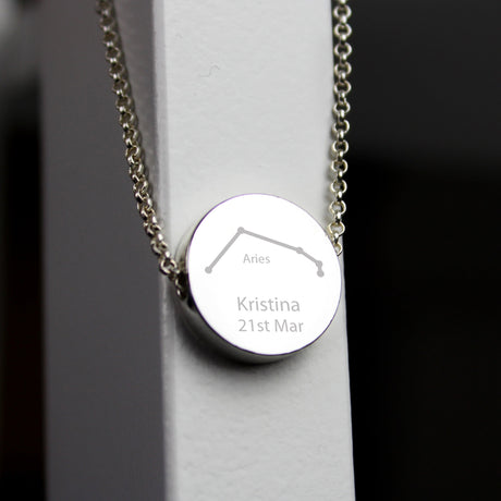 Personalised Aries Zodiac Star Sign Necklace (Mar 21st - Apr 19th): 4 - Necklaces By Gift Moments