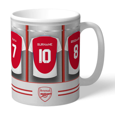 Personalised Arsenal FC Dressing Room Mug: 1 - Mugs By Arsenal