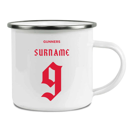 Personalised Arsenal FC Enamel Mug: 1 - Mugs By Arsenal