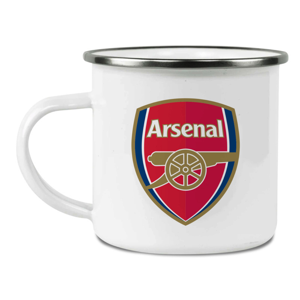 Personalised Arsenal FC Enamel Mug: 2 - Mugs By Arsenal