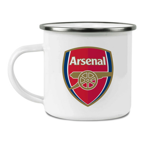 Personalised Arsenal FC Enamel Mug: 2 - Mugs By Arsenal