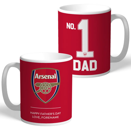 Personalised Arsenal FC Father’s Day Mug: 1 - Mugs By Arsenal