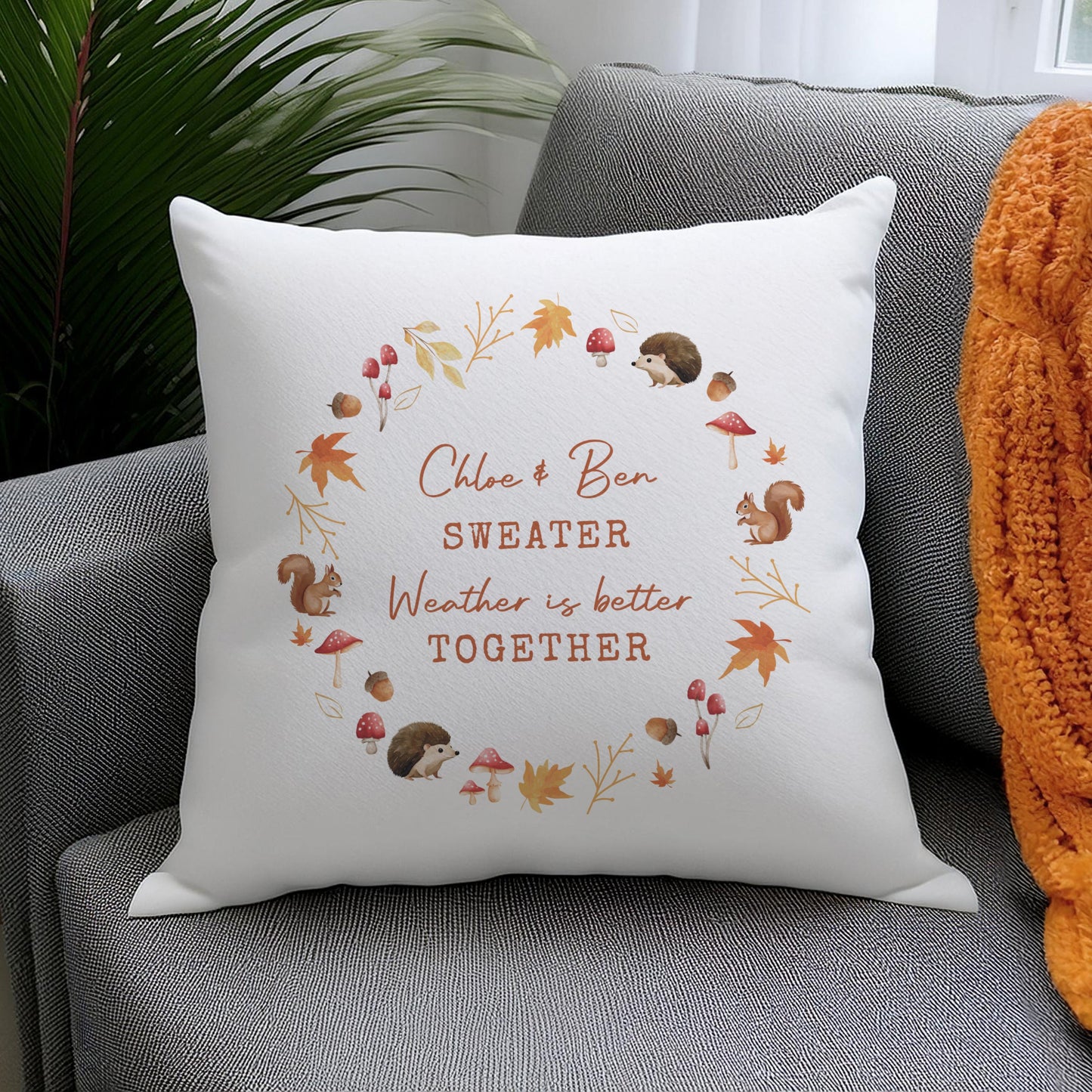 Personalised Autumn Cushion: 3 - Cushions By Gift Moments