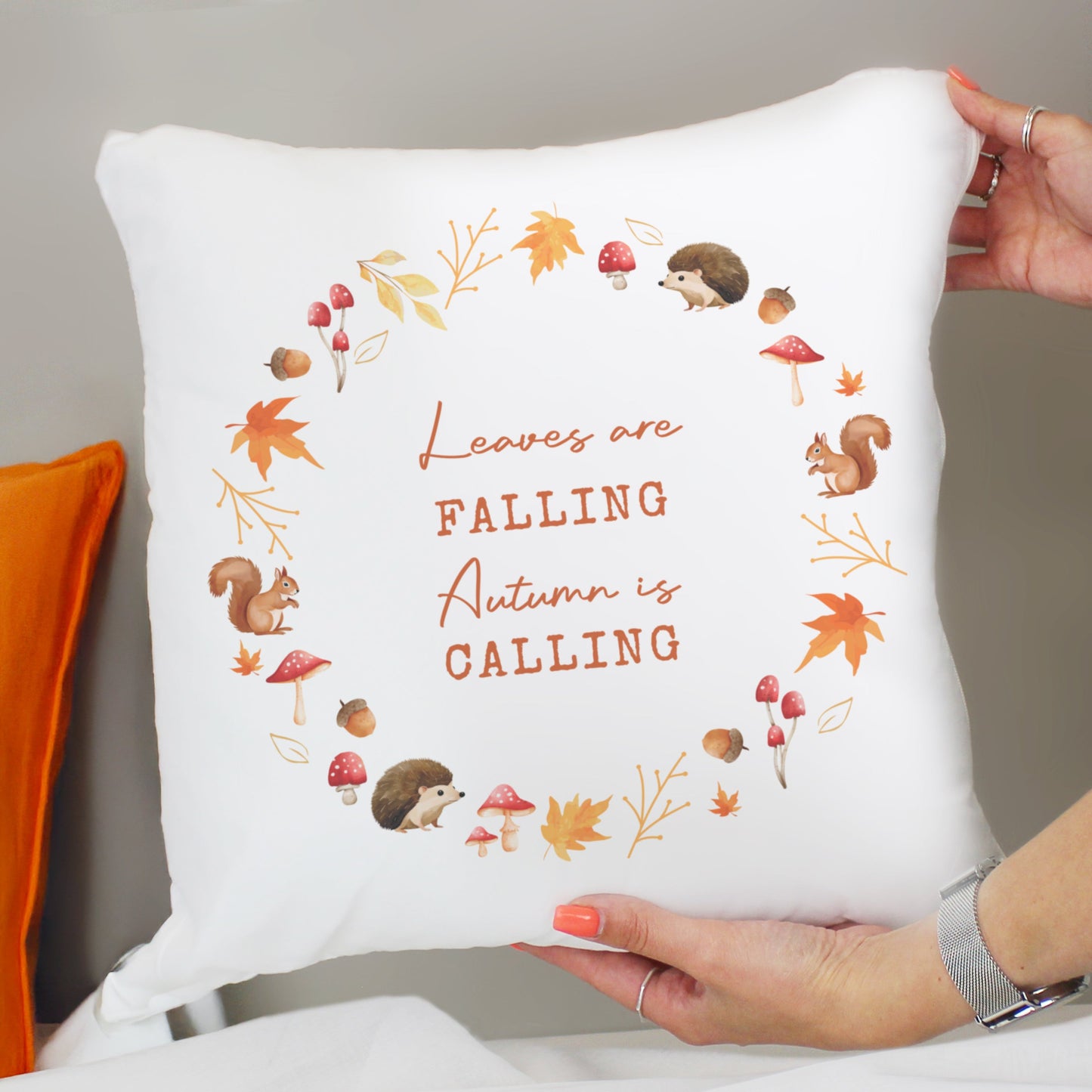 Personalised Autumn Cushion: 2 - Cushions By Gift Moments