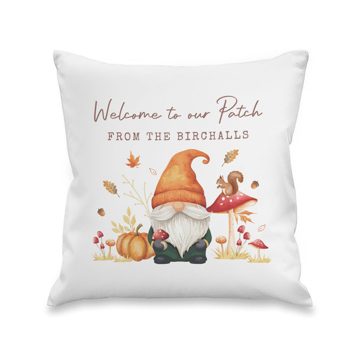 Personalised Autumn Gonk Cushion: 4 - Cushions By Gift Moments
