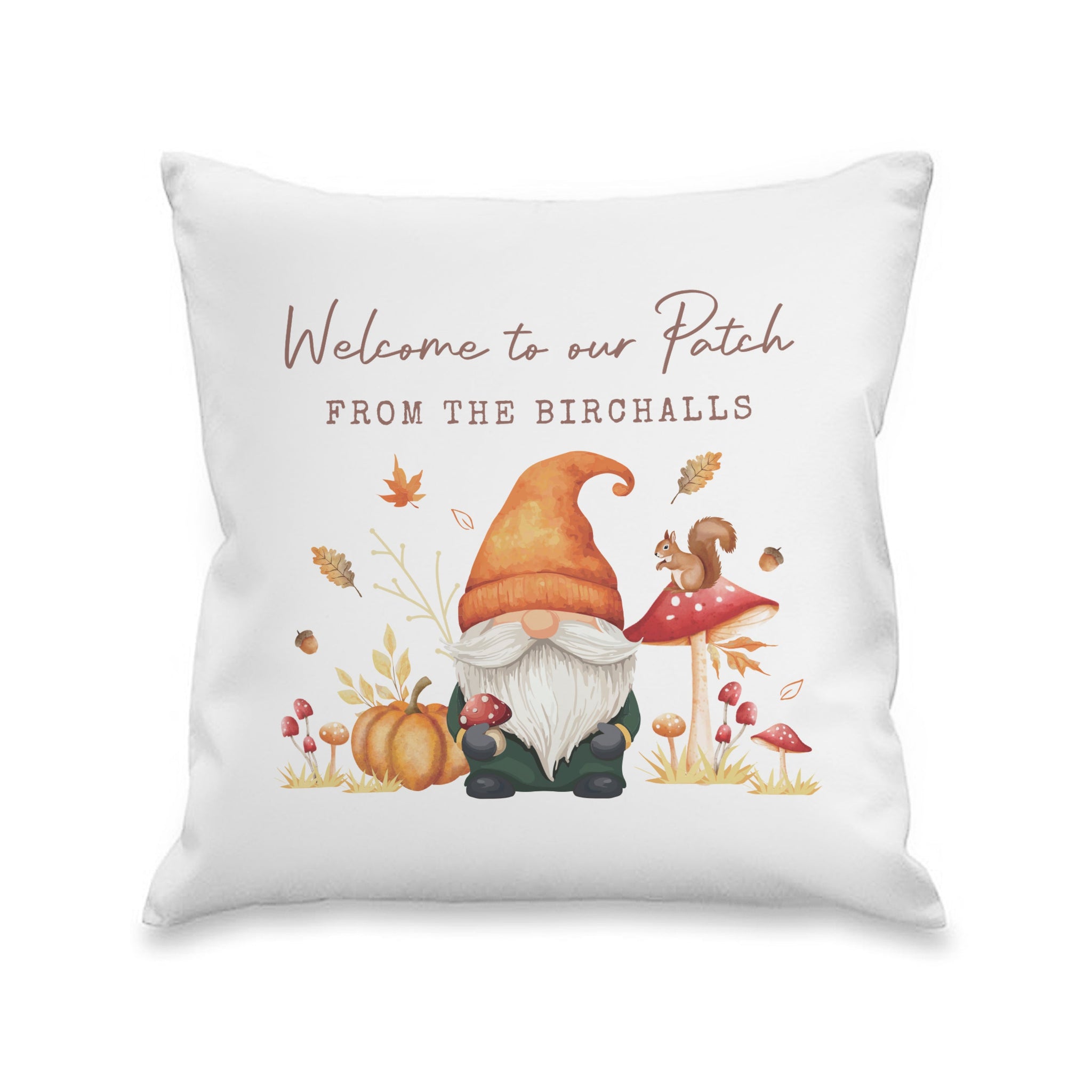Personalised Autumn Gonk Cushion: 4 - Cushions By Gift Moments