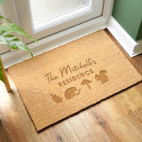 Personalised Autumnal Rectangle Doormat: 1 - Doormats By Gift Moments