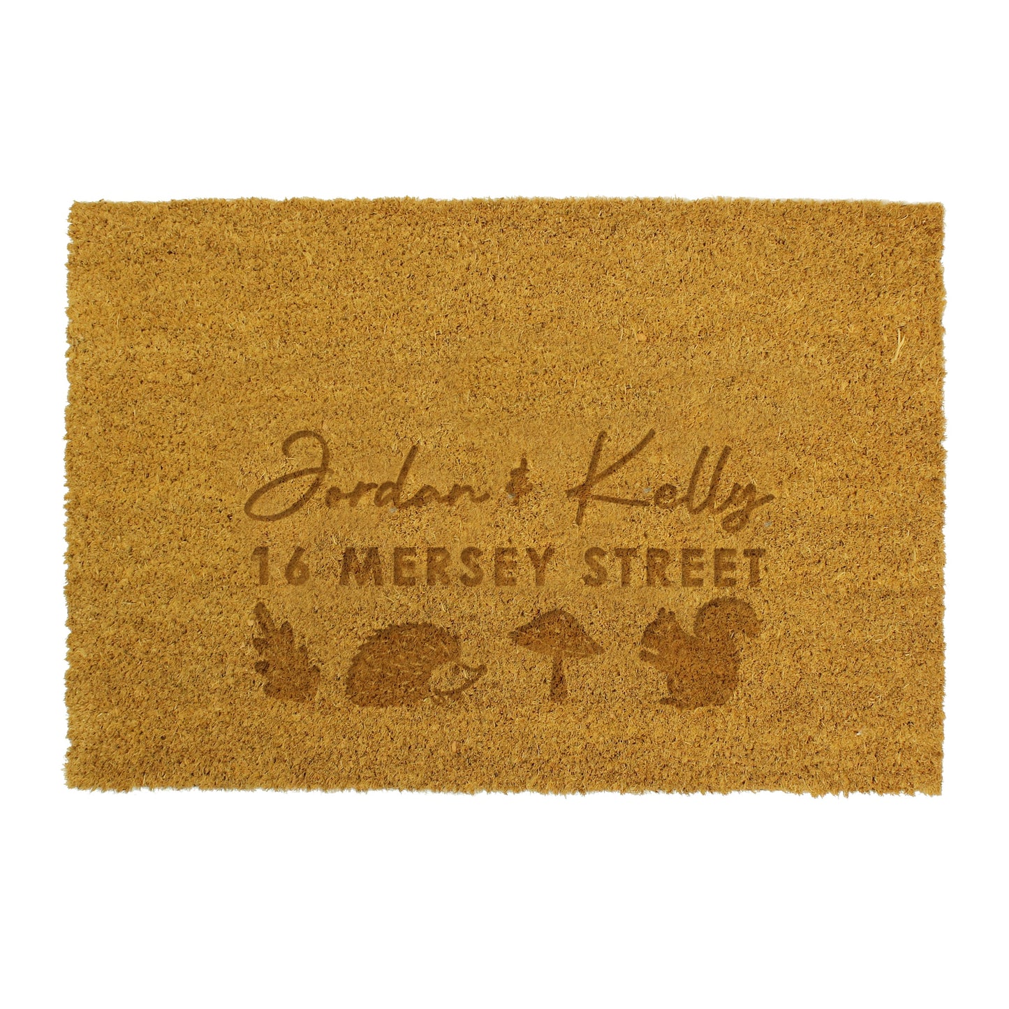 Personalised Autumnal Rectangle Doormat: 4 - Doormats By Gift Moments