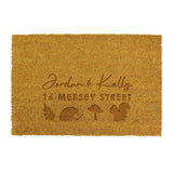 Personalised Autumnal Rectangle Doormat: 4 - Doormats By Gift Moments
