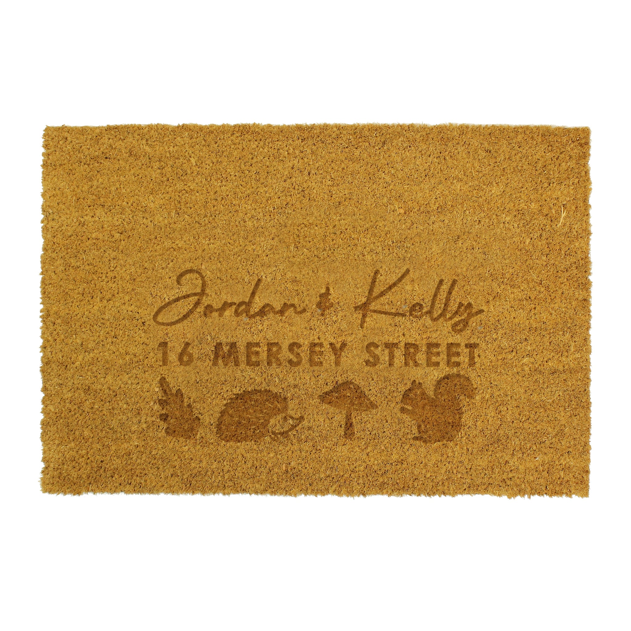 Personalised Autumnal Rectangle Doormat: 4 - Doormats By Gift Moments
