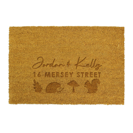 Personalised Autumnal Rectangle Doormat: 4 - Doormats By Gift Moments
