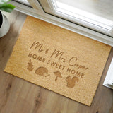 Personalised Autumnal Rectangle Doormat: 3 - Doormats By Gift Moments