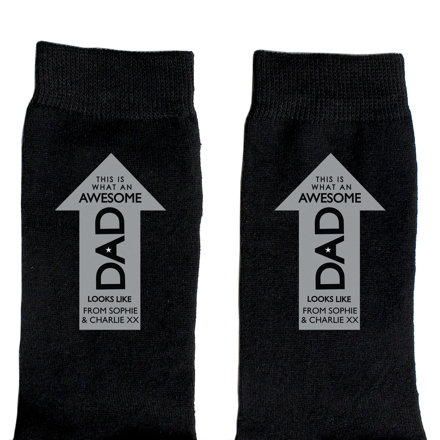 Personalised Awesome Dad Men’s Socks: 4 - Clothing By Gift Moments