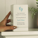 Personalised Baby Boy Small Wooden Urn: 4 - Urns By Gift Moments