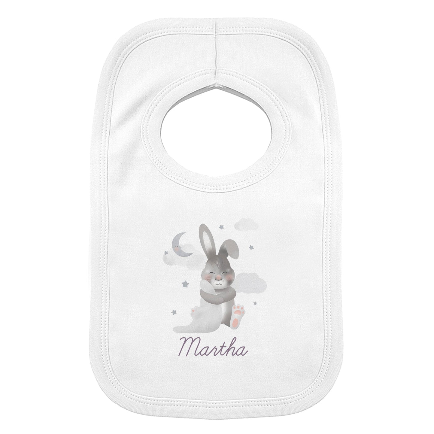 Personalised Baby Bunny Bib: 2 - Baby Clothing By Gift Moments