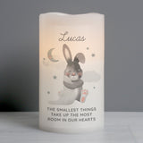 Personalised Baby Bunny LED Candle: 3 - LED Lighting By Gift Moments