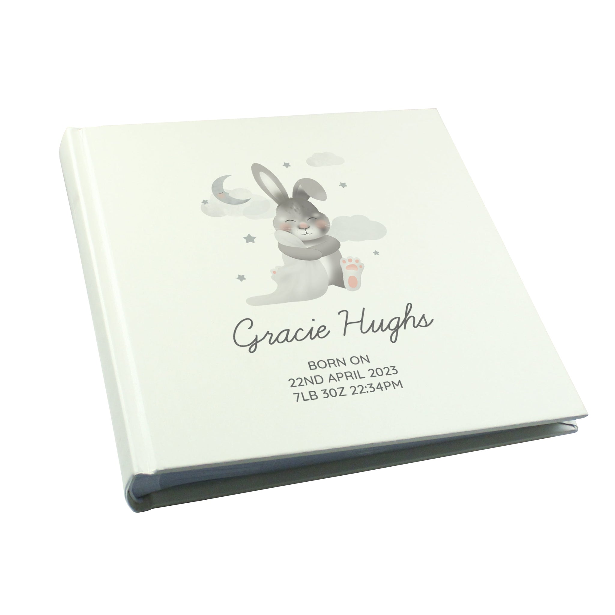 Personalised Baby Bunny Square Photo Album: 7 - Photo Albums By Gift Moments