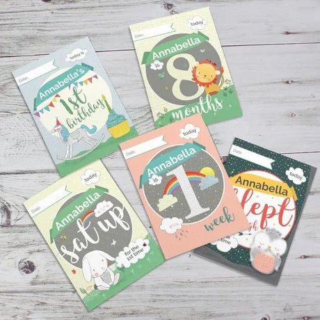 Personalised Baby Cards: For Milestone Moments: 6 - Keepsakes By Gift Moments