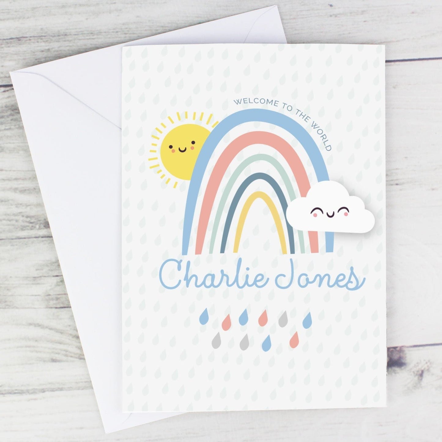 Personalised Baby Shower and New Baby Card: 1 - Greeting Cards By Gift Moments