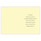 Personalised Baby Shower and New Baby Card: 4 - Greeting Cards By Gift Moments