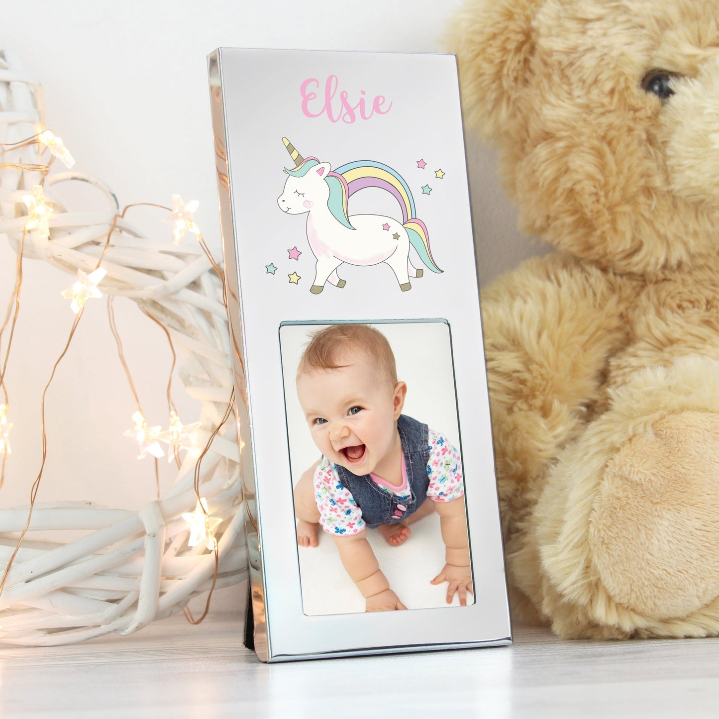 Personalised Baby Unicorn 2x3 Photo Frame: 1 - Photo Frames By Gift Moments