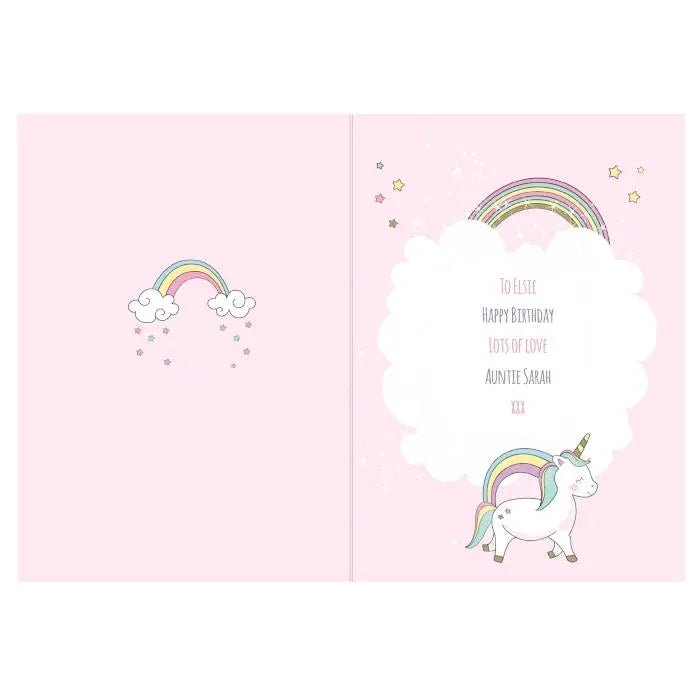 Personalised Baby Unicorn Card: 6 - Greeting Cards By Gift Moments