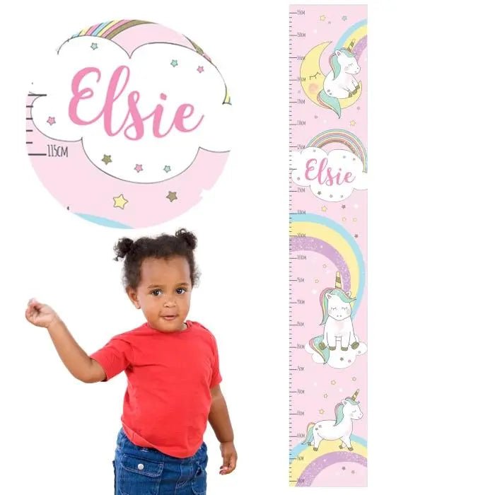 Personalised Baby Unicorn Height Chart: 5 - Height Charts By Gift Moments