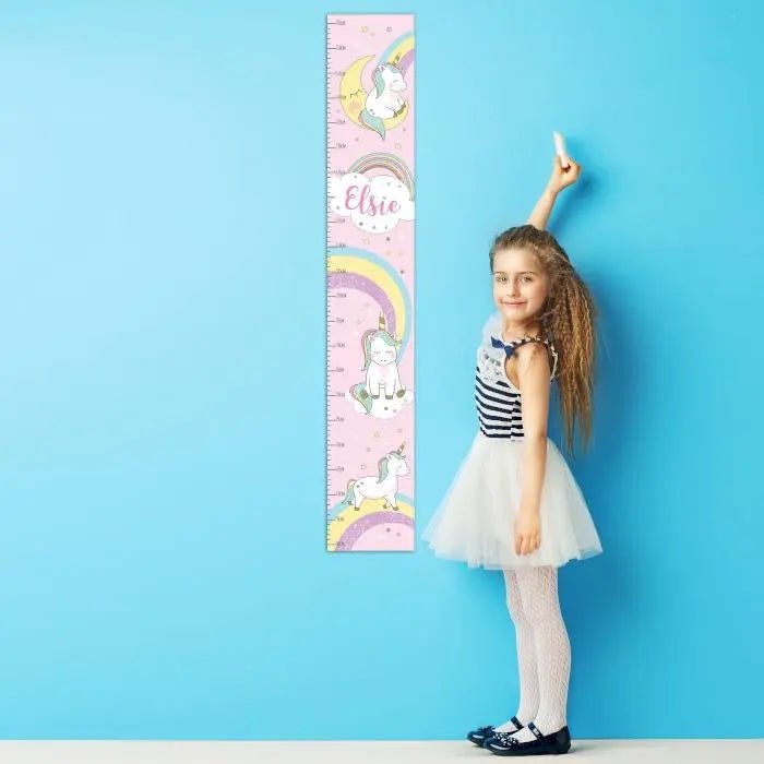 Personalised Baby Unicorn Height Chart: 1 - Height Charts By Gift Moments