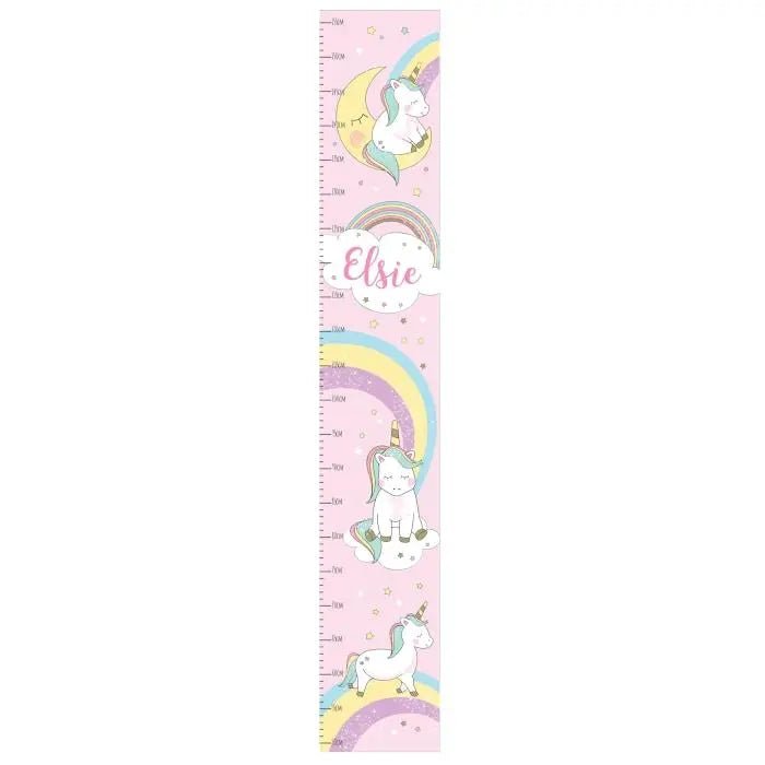 Personalised Baby Unicorn Height Chart: 4 - Height Charts By Gift Moments