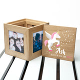 Personalised Baby Unicorn Photo Cube: 1 Photo Cubes By Gift Moments