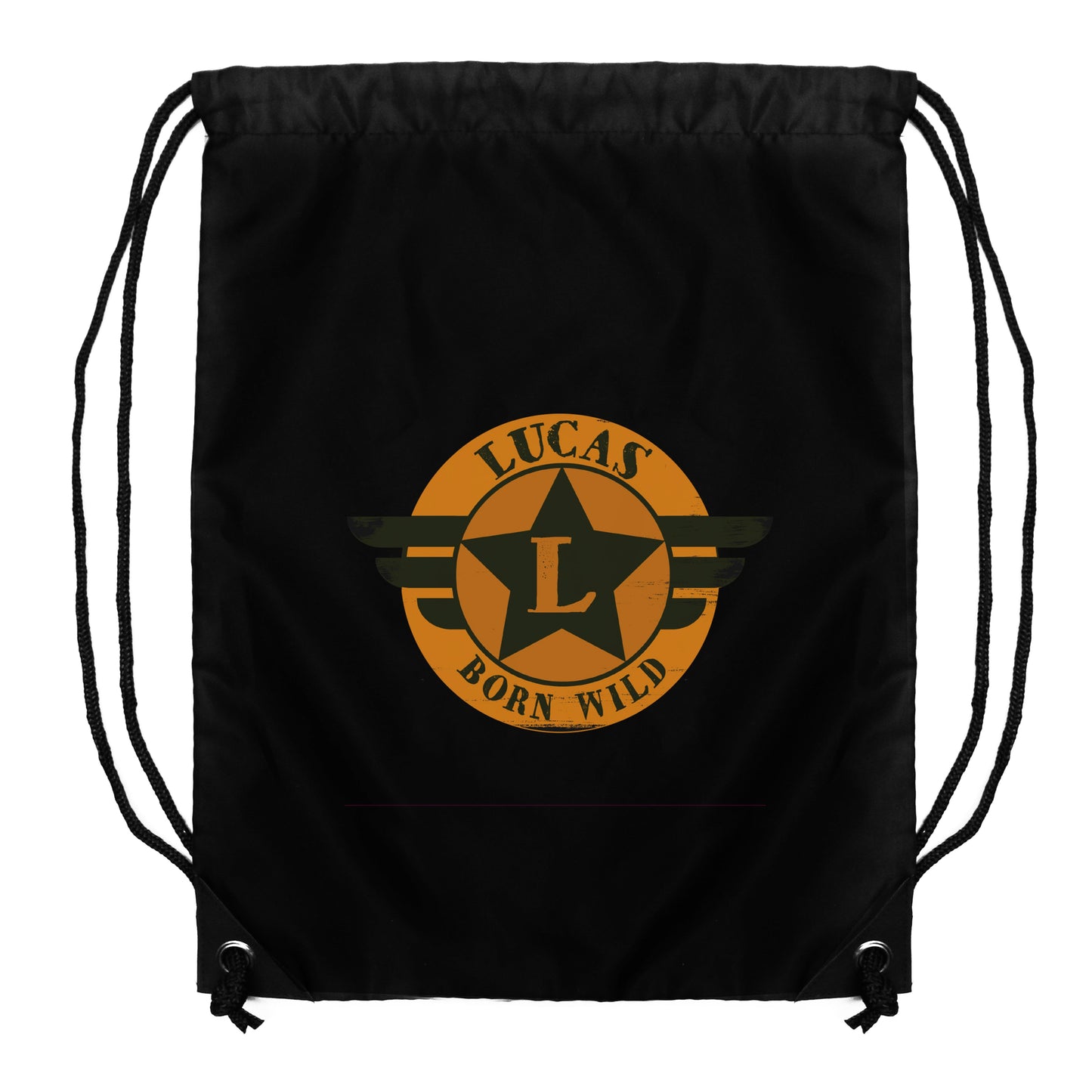 Personalised Badge Black Kit Bag: 5 - Kids Bags By Gift Moments