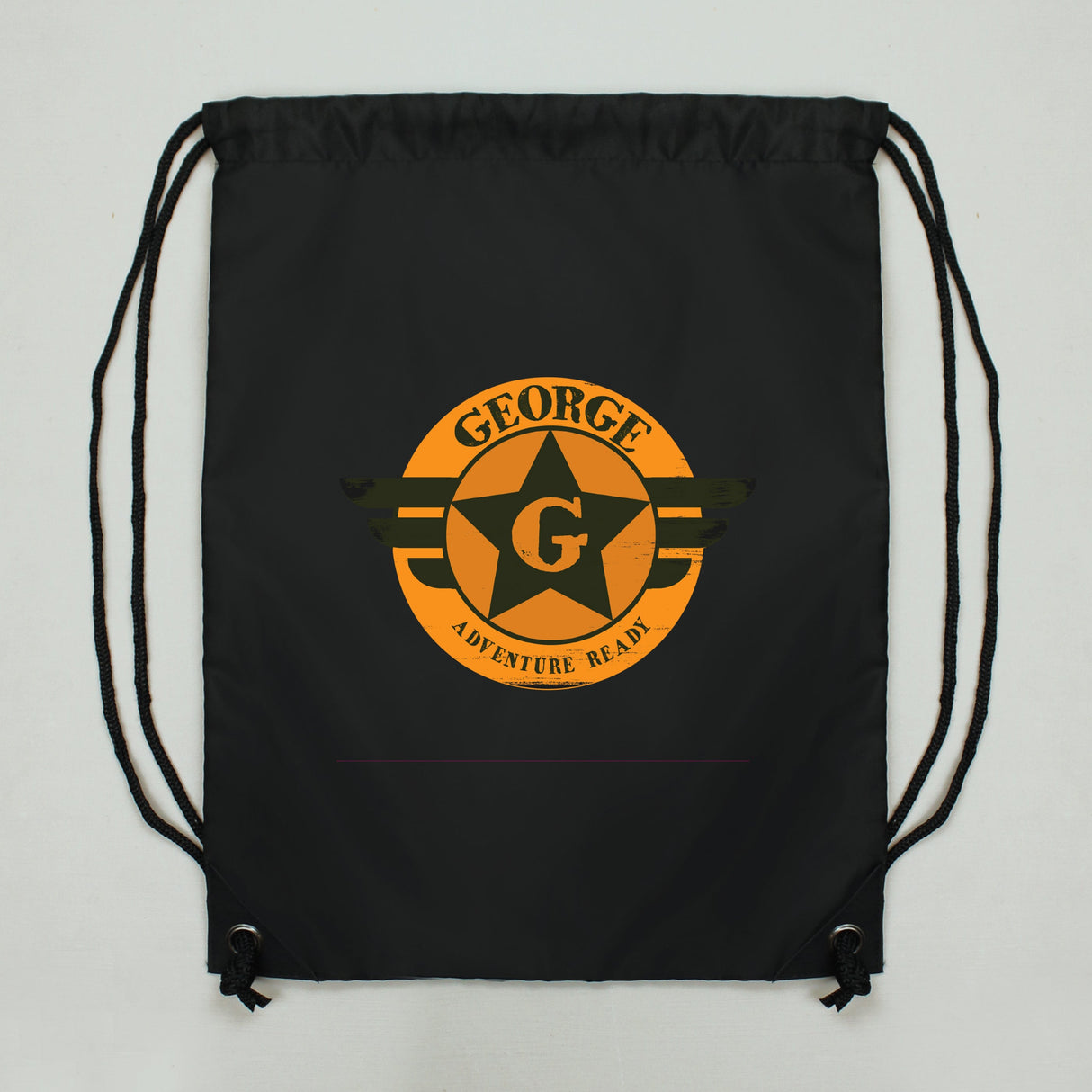 Personalised Badge Black Kit Bag: 2 - Kids Bags By Gift Moments