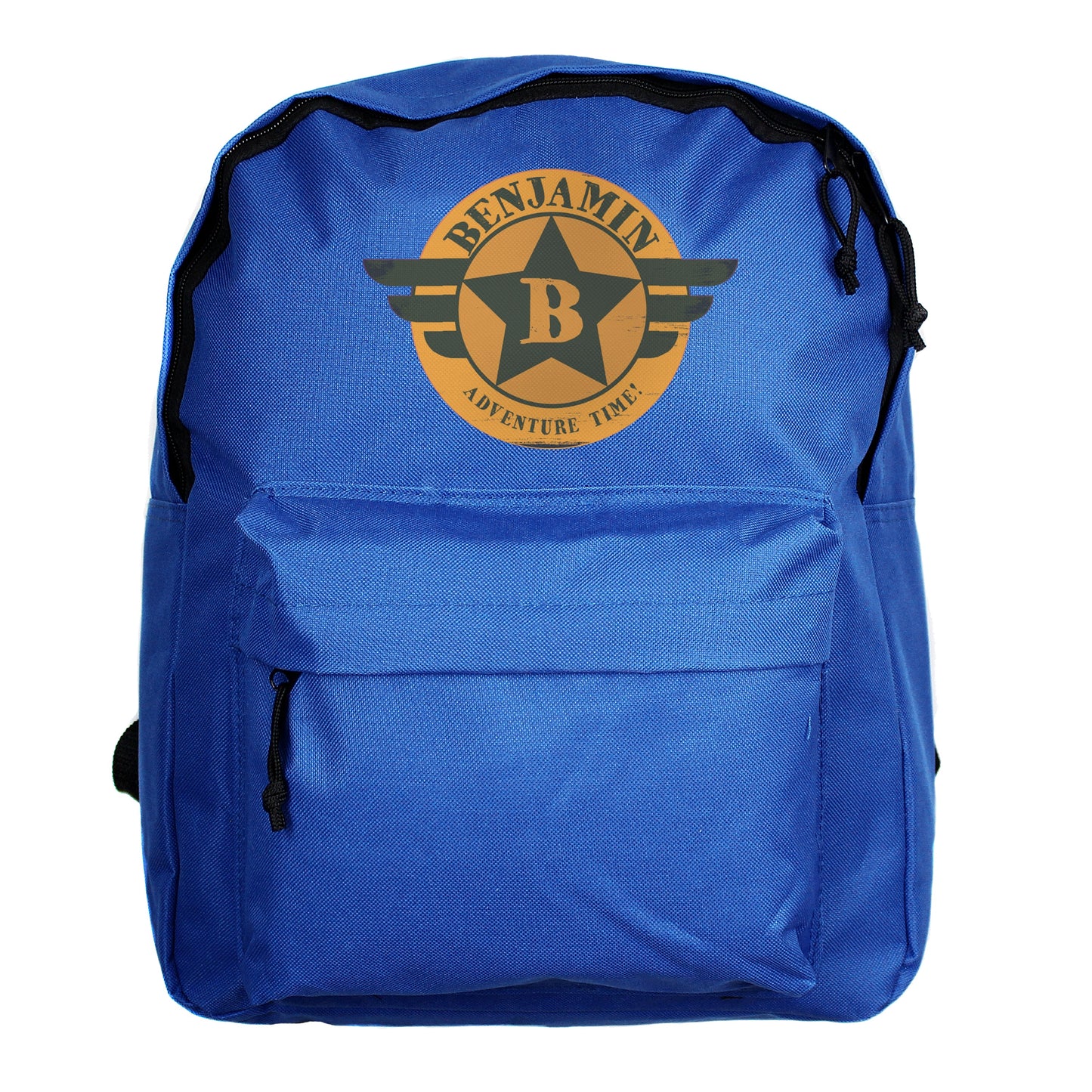 Personalised Badge Blue Backpack: 5 - Kids Bags By Gift Moments