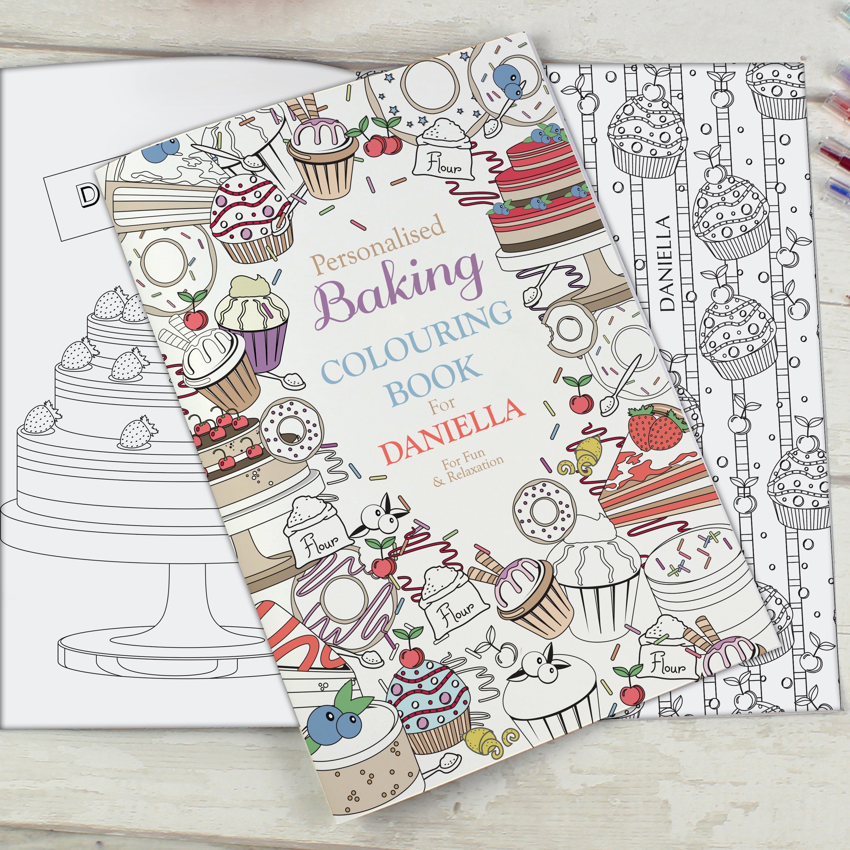 Personalised Baking Colouring Book - Shop Books At Gift Moments - 1