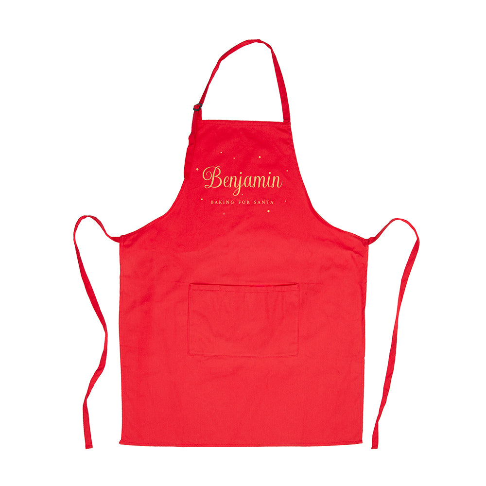 Personalised Baking for Santa Christmas Apron - Shop Aprons At Gift Moments - 5