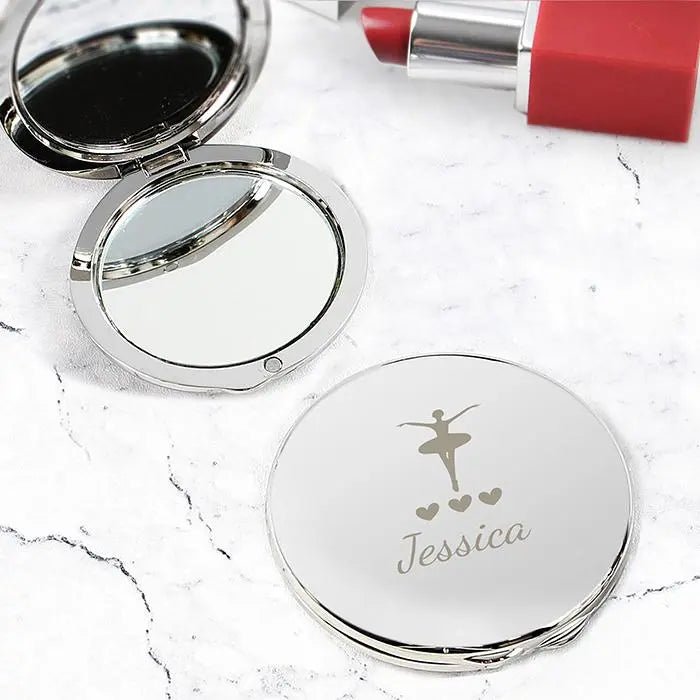 Personalised Ballerina Compact Mirror: 1 - Compact Mirrors By Gift Moments