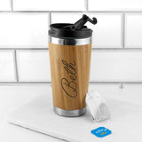 Personalised Bamboo Travel Mug: 6 - Travel Mugs By Gift Moments