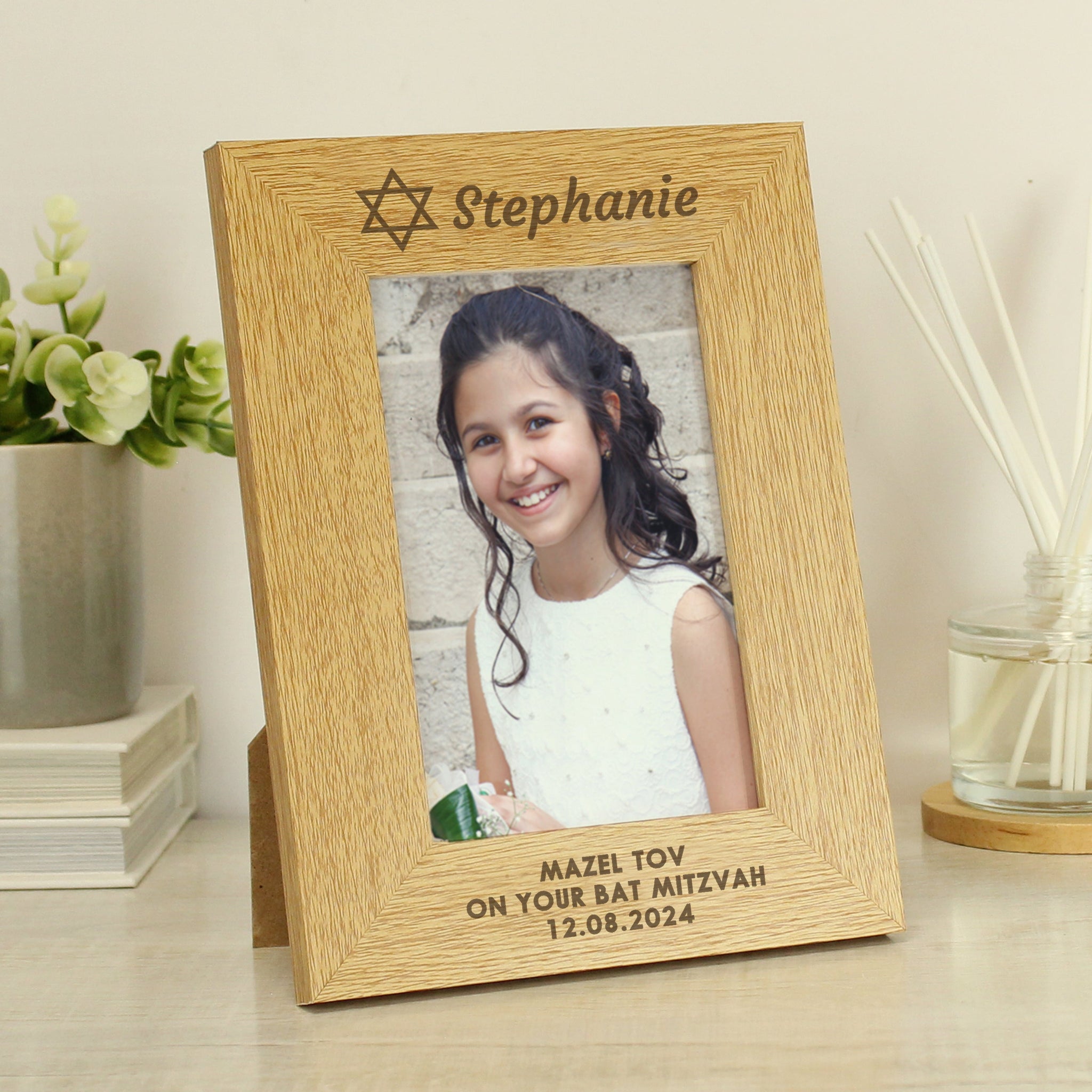Personalised Bar and Bat Mitzvah 6x4 Portrait Frame: 1 - Photo Frames By Gift Moments