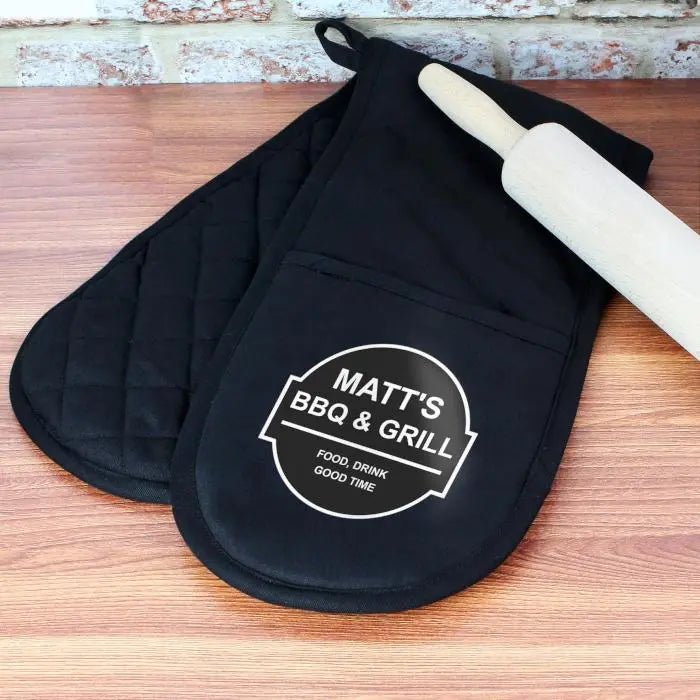 Personalised BBQ & Grill Oven Gloves - Shop Oven Gloves At Gift Moments - 2