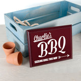 Personalised BBQ This Way! Garden Plaque: 2 - Signs & Plaques By Gift Moments