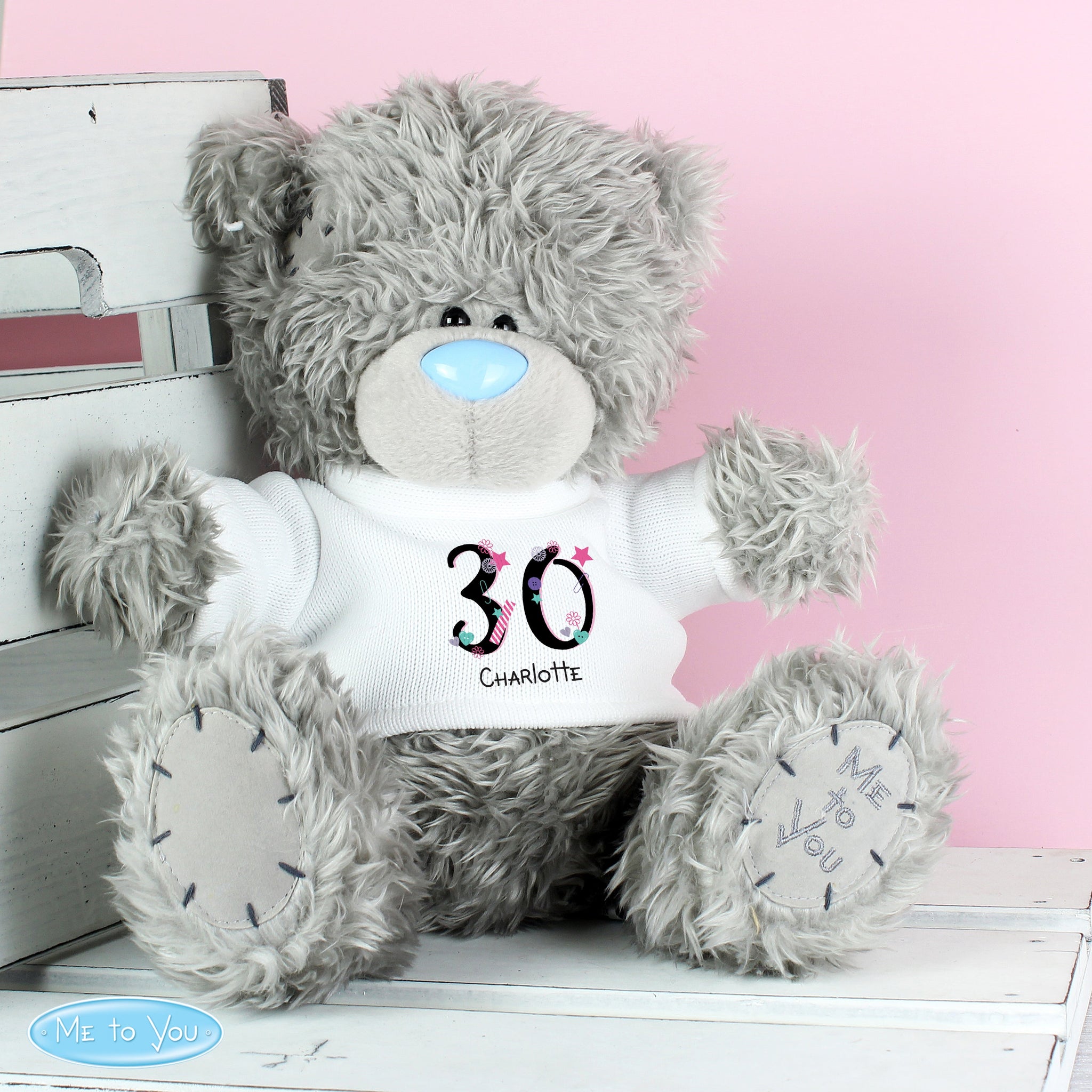 Personalised Me to You Bear Birthday Big Age: 4 - Teddy Bears & Soft Toys