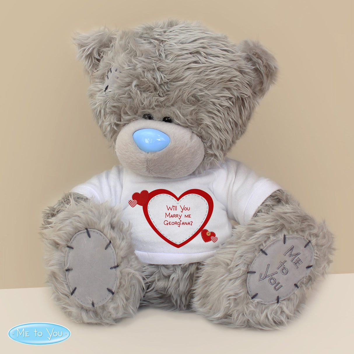 Personalised Me to You Bear Hearts: 3 Teddy Bears & Soft Toys