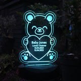 Personalised Bear Memorial Outdoor Solar Light: 3 - Solar Lights By Gift Moments
