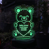 Personalised Bear Memorial Outdoor Solar Light: 2 - Solar Lights By Gift Moments