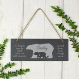 Personalised Bear Slate Door Plaque: 2 - Signs & Plaques By Gift Moments
