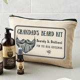 Personalised Beardy & Brilliant Beard Kit: 2 - Toiletry & Makeup Bags By Gift Moments