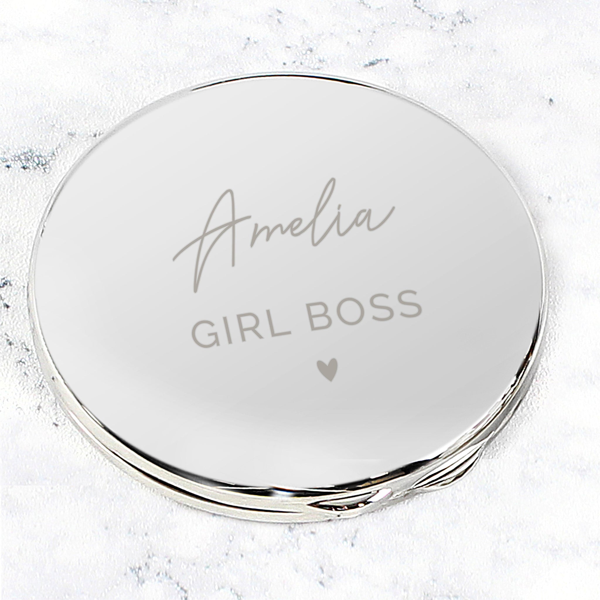 Personalised Beautiful Compact Mirror: 6 - Compact Mirrors By Gift Moments