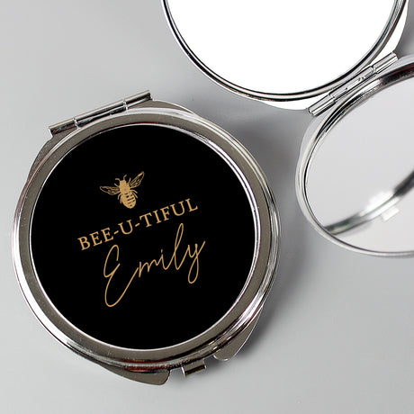 Personalised Bee-u-tiful Compact Mirror: 1 - Compact Mirrors By Gift Moments