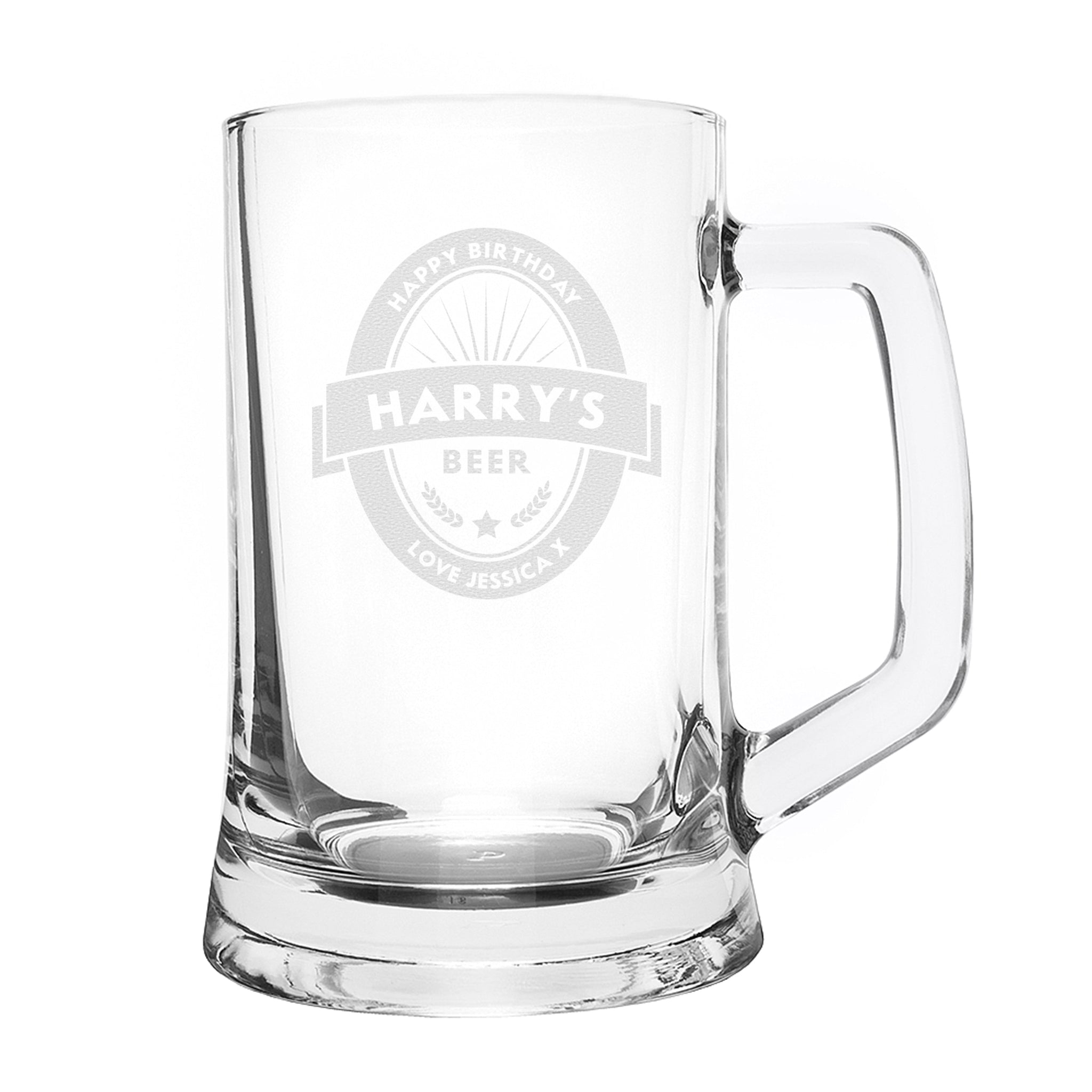 Personalised Beer Label Pint Stern Tankard: 5 - Tankards By Gift Moments