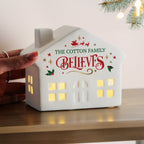 Personalised Believe in Christmas LED House - Shop LED Lighting At Gift Moments - 4